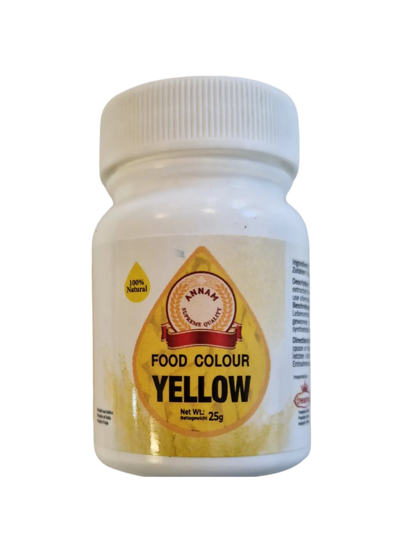Annam Food Colour Yellow 25g