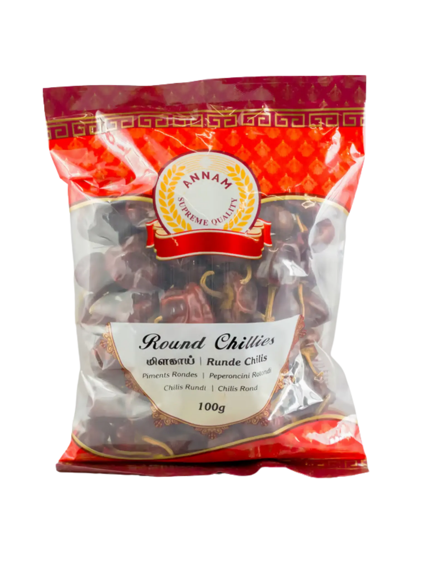 Annam Dried (Round) Red Chilli 100g