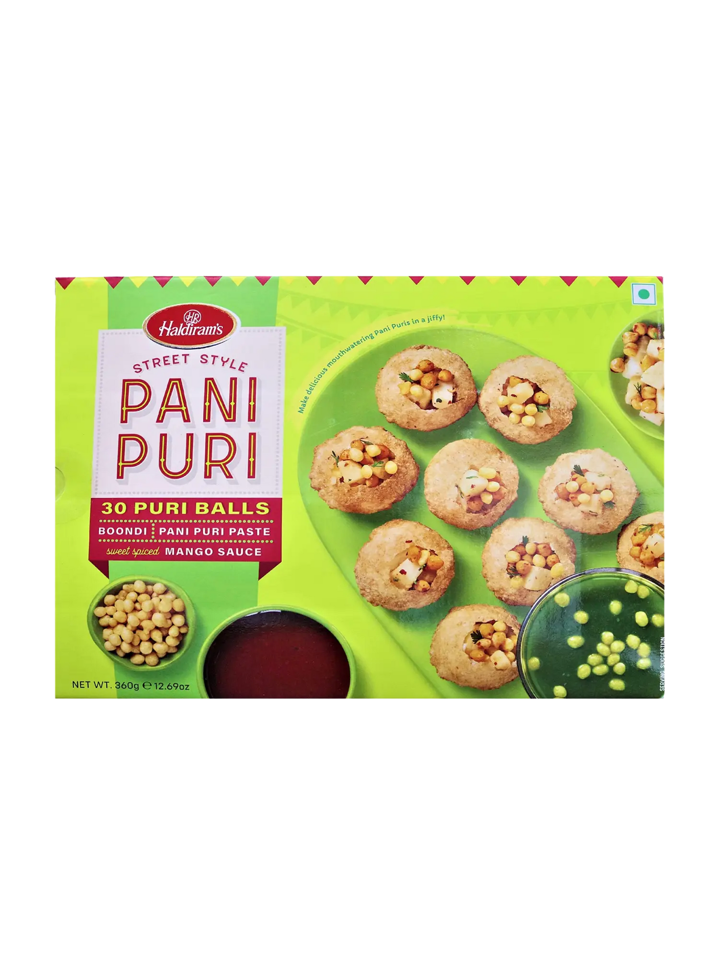Haldiram Pani Puris 30 Pieces 360g