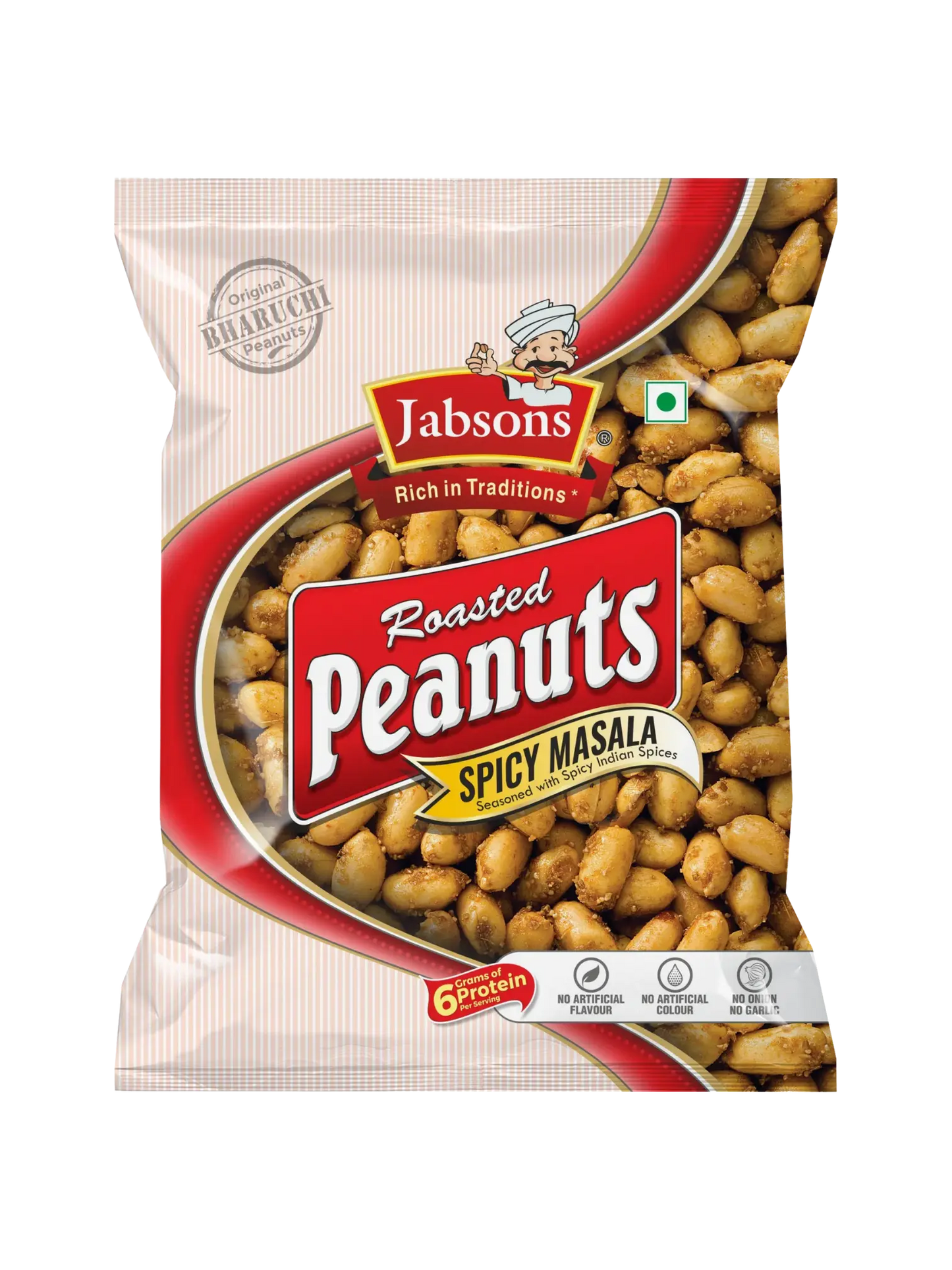 Jabsons Roasted Peanuts Spicy Masala 140g