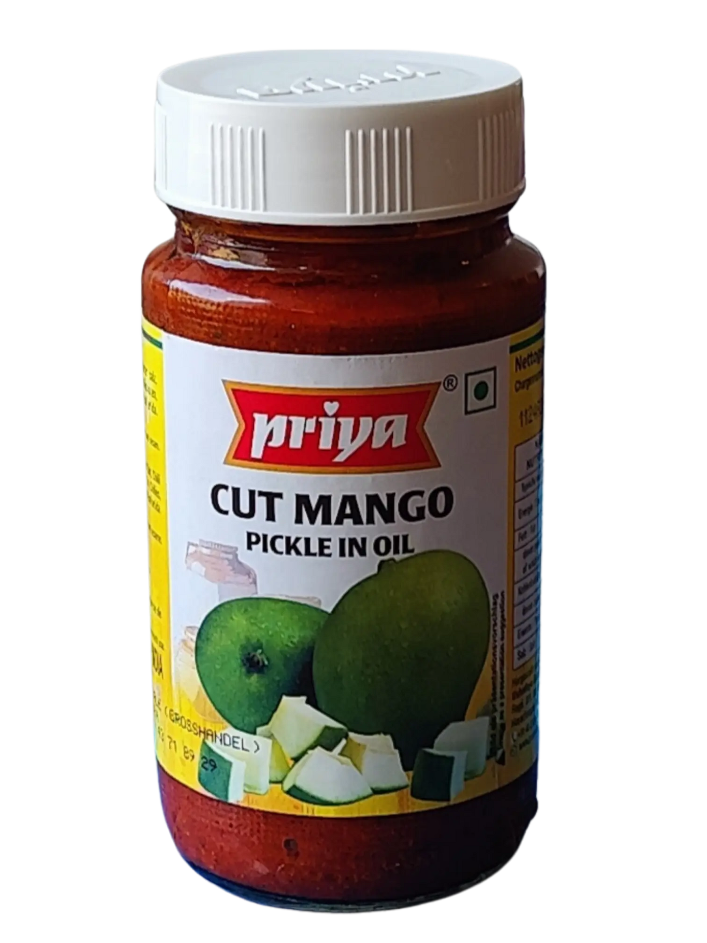 Priya Cut Mango Pickle 300g(Without Garlic)
