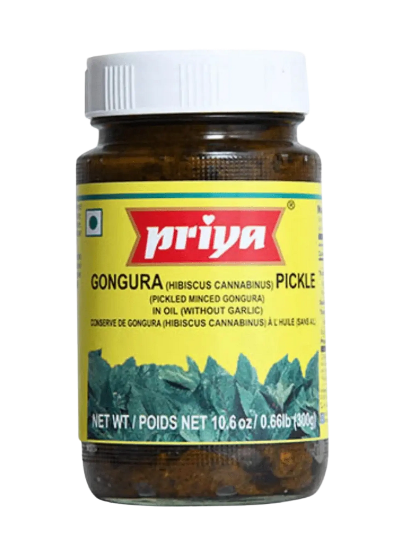 Priya Gongura Pickle 300g (Without Garlic)