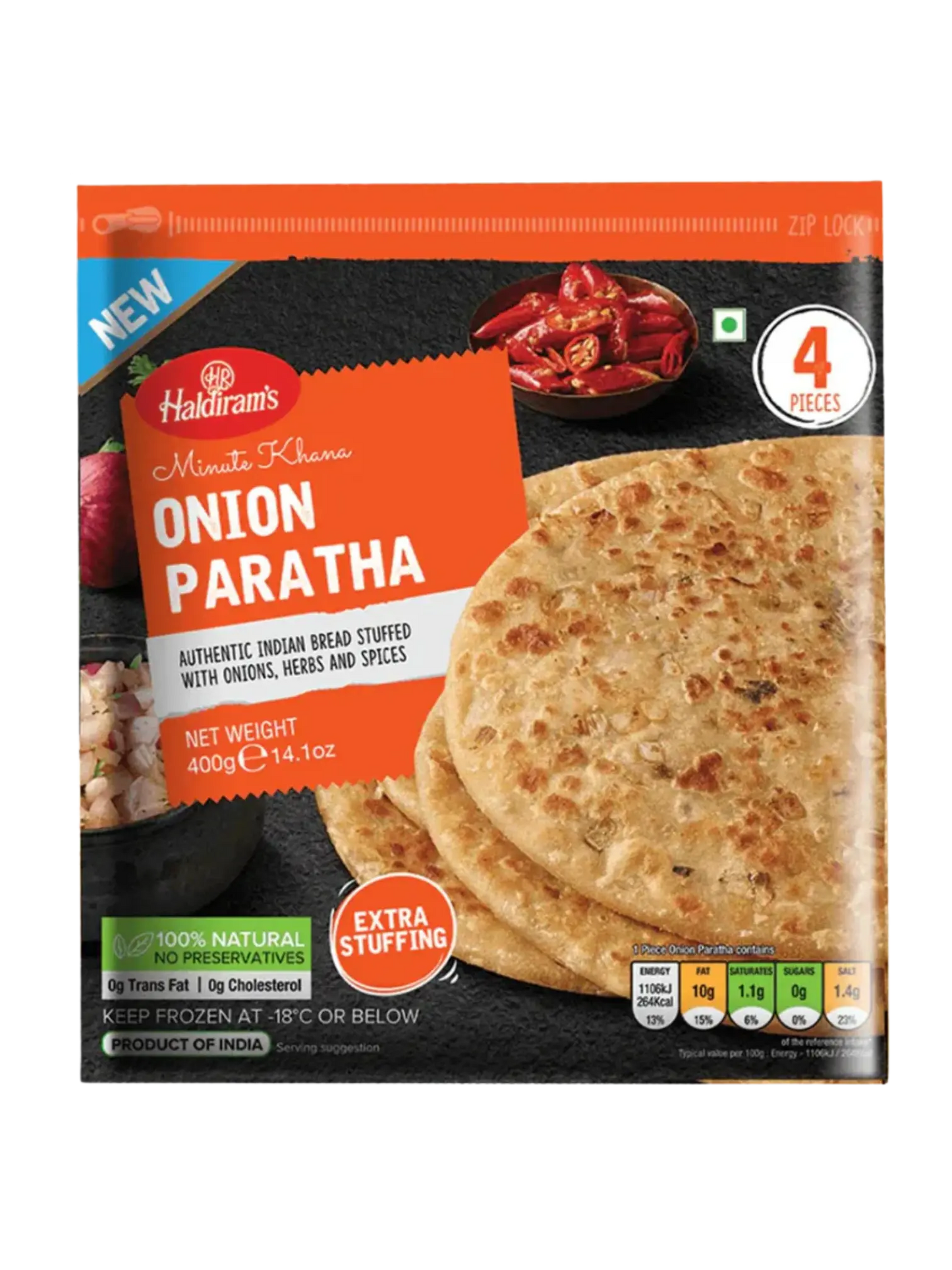 Haldiram Onion Paratha 400g
